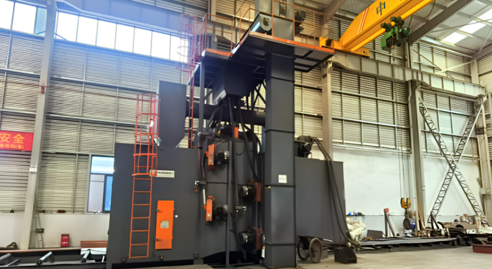 Дробеструйная машина нового типа со стальной конструкцией